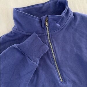 Arizona Jeans Co Women’s Purple Quarter-Zip Pullover 100% Cotton Size Medium